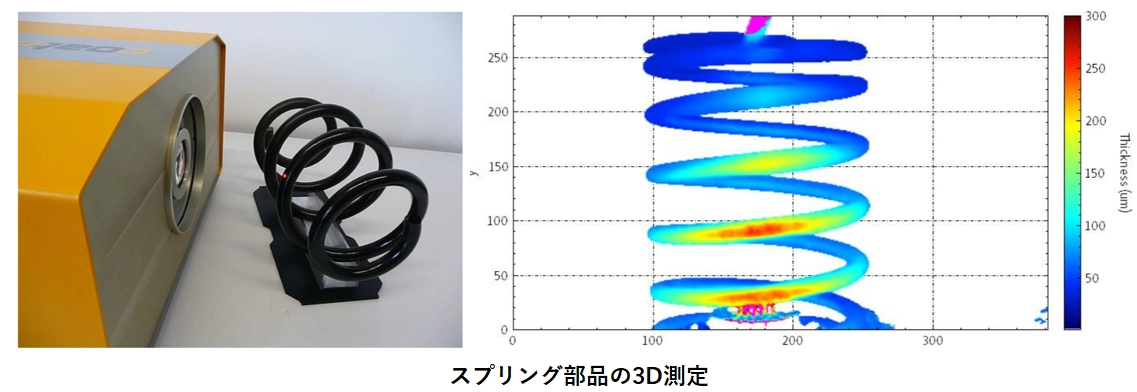 スプリング部品の3D測定